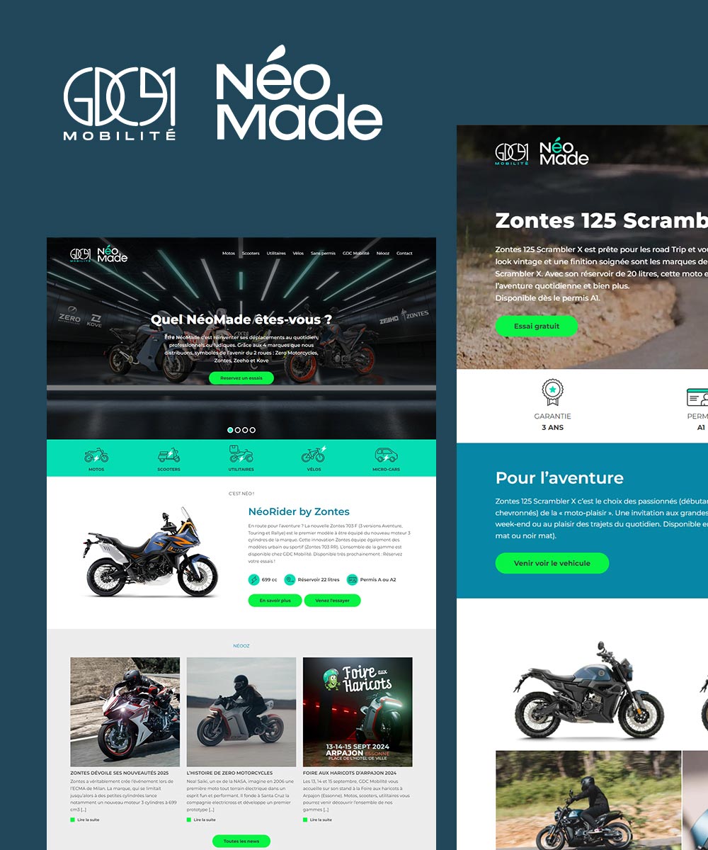 Illustration du projet Création du site Internet de GDC Mobilité