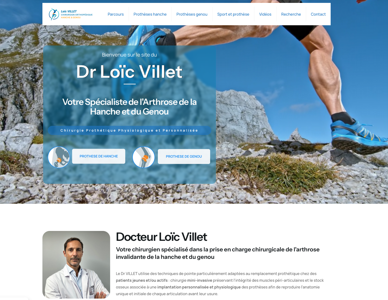 Illustration du projet Site vitrine Chirurgien Orthopédique
