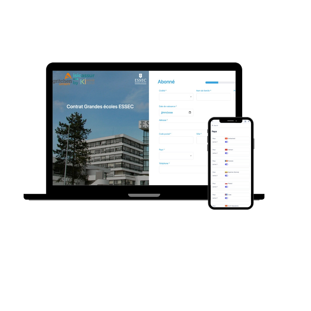 Illustration du projet Module de souscription pour assurances mobilité internationale