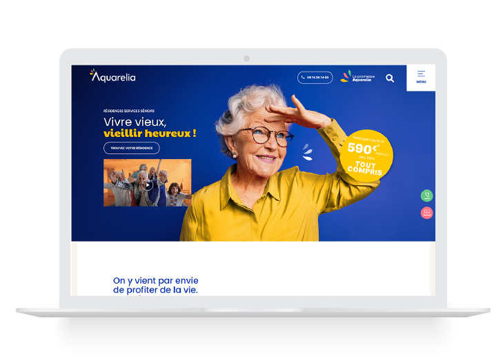 Illustration du projet Refonte site résidences senior sur toute la France