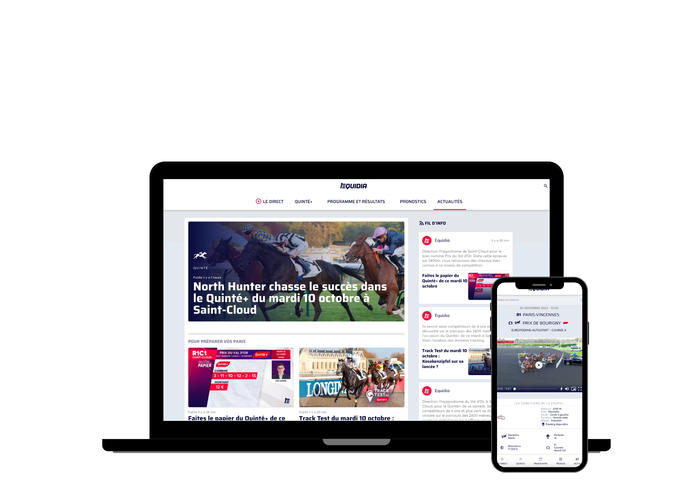 Illustration du projet Développement et unification de la plateforme digitale Equidia