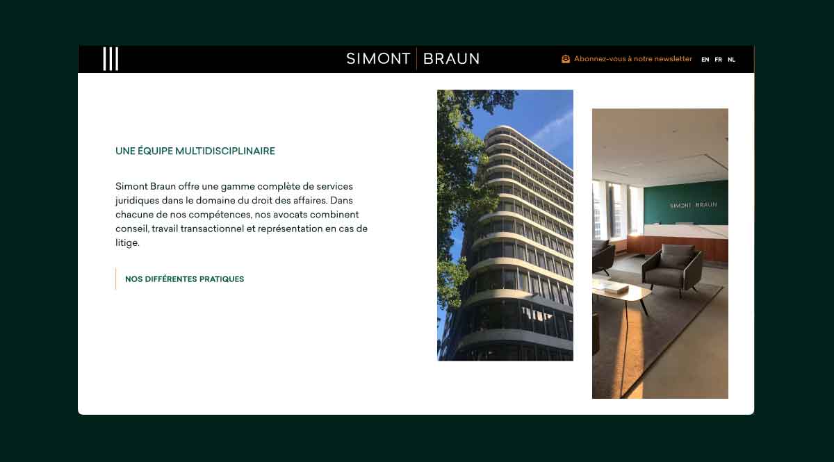 Illustration du projet Création d'un site internet pour un cabinet d'avocats