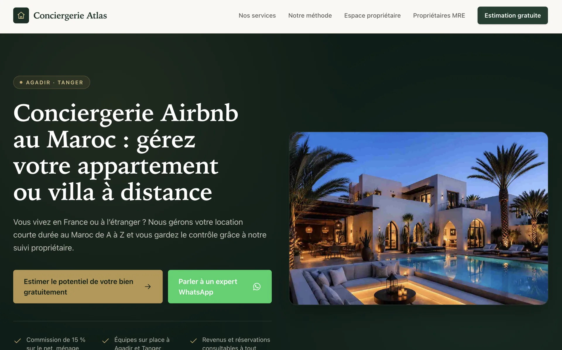 Illustration du projet site d'acquisition pour propriétaires qui vivent ailleurs