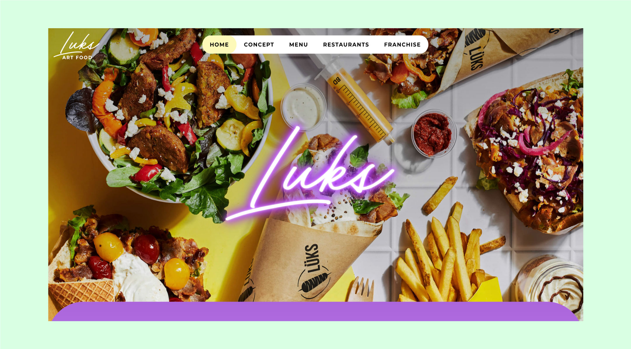 Illustration du projet Création d'une identité visuelle et d'un site internet pour un groupe de restauration