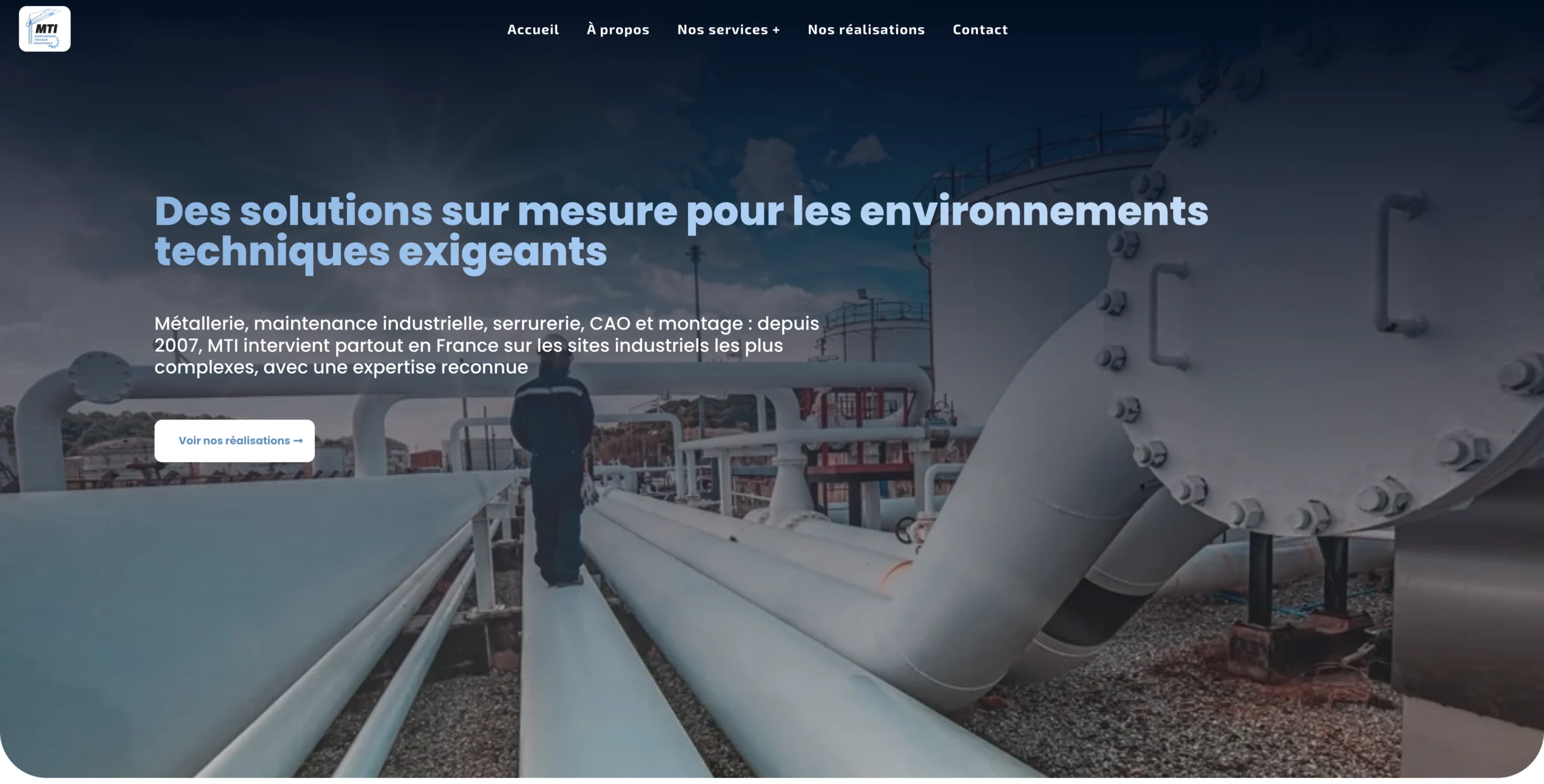 Illustration du projet Site vitrine B2B pour un expert de la maintenance industrielle