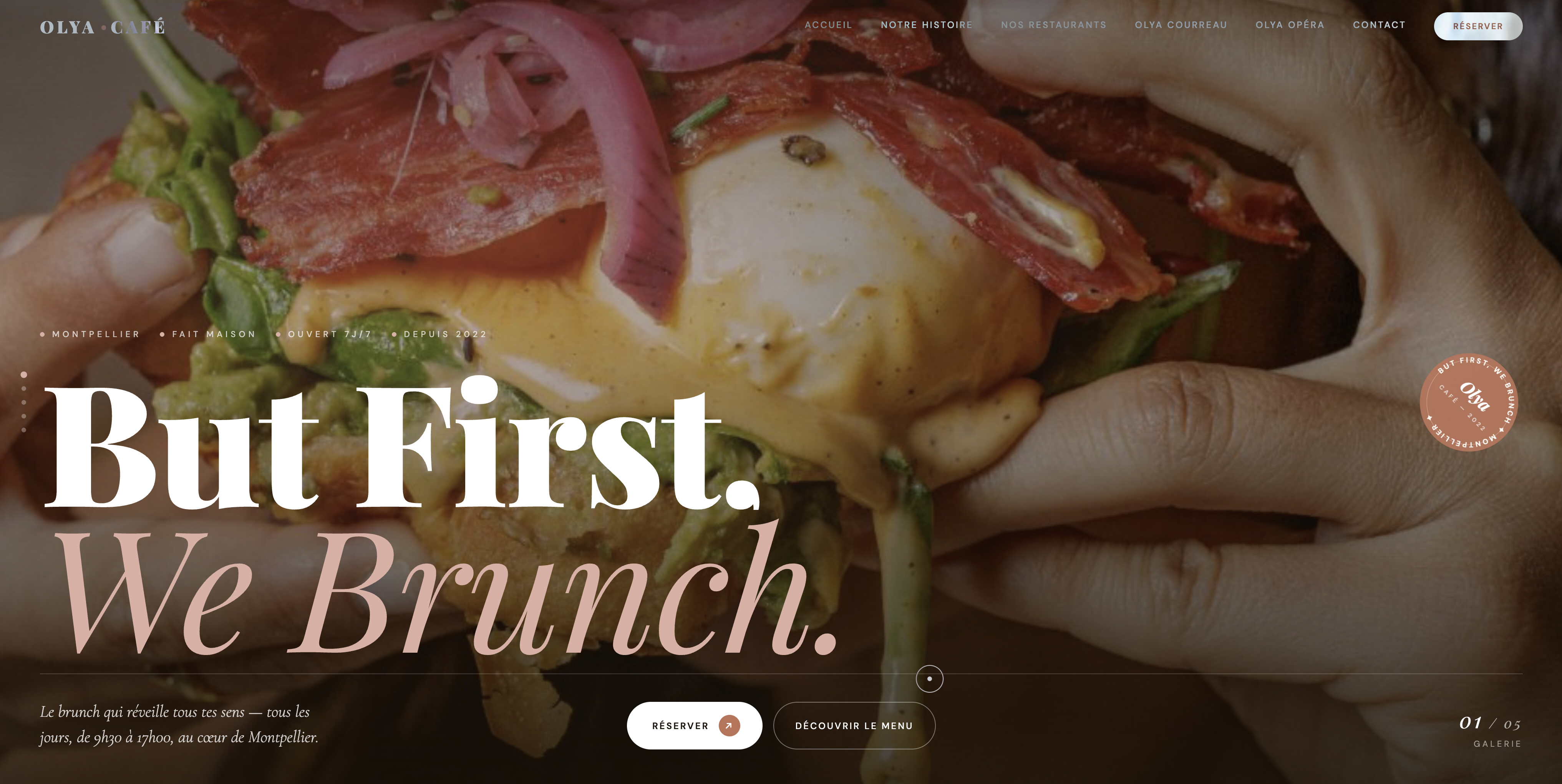 Illustration du projet Refonte d'un site vitrine pour un réseau de franchise restaurant de Brunch restaurant