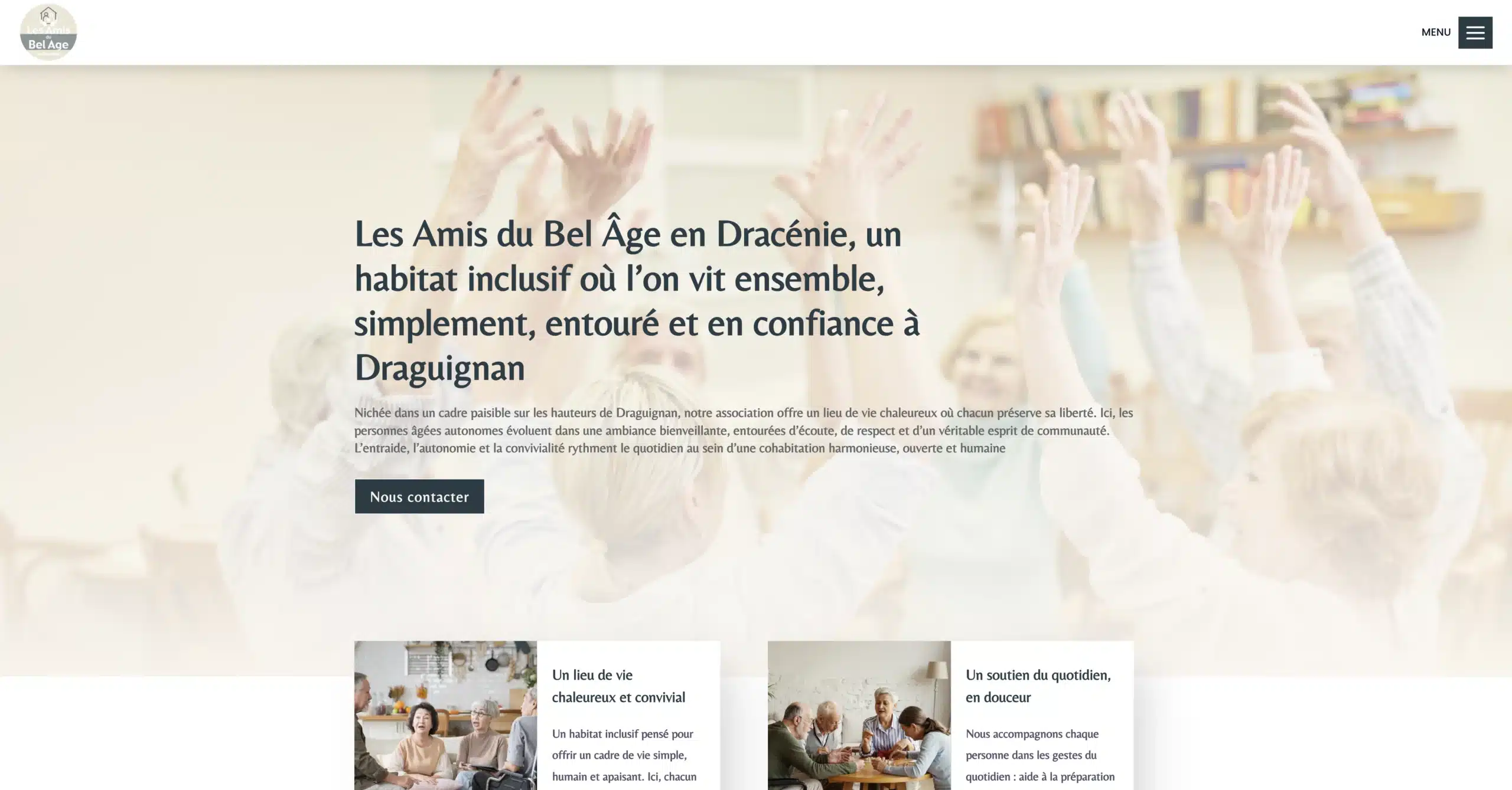 Illustration du projet Site vitrine pour un acteur des services aux seniors