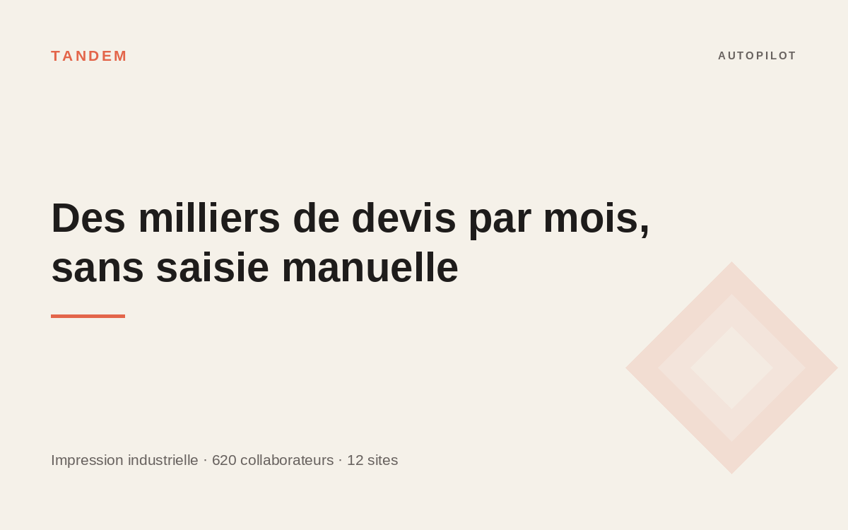 Illustration du projet Des milliers de devis traités chaque mois sans saisie manuelle chez Groupe Sprint