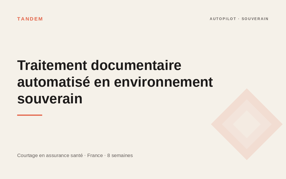 Illustration du projet Traitement documentaire automatisé en environnement souverain chez Santiane