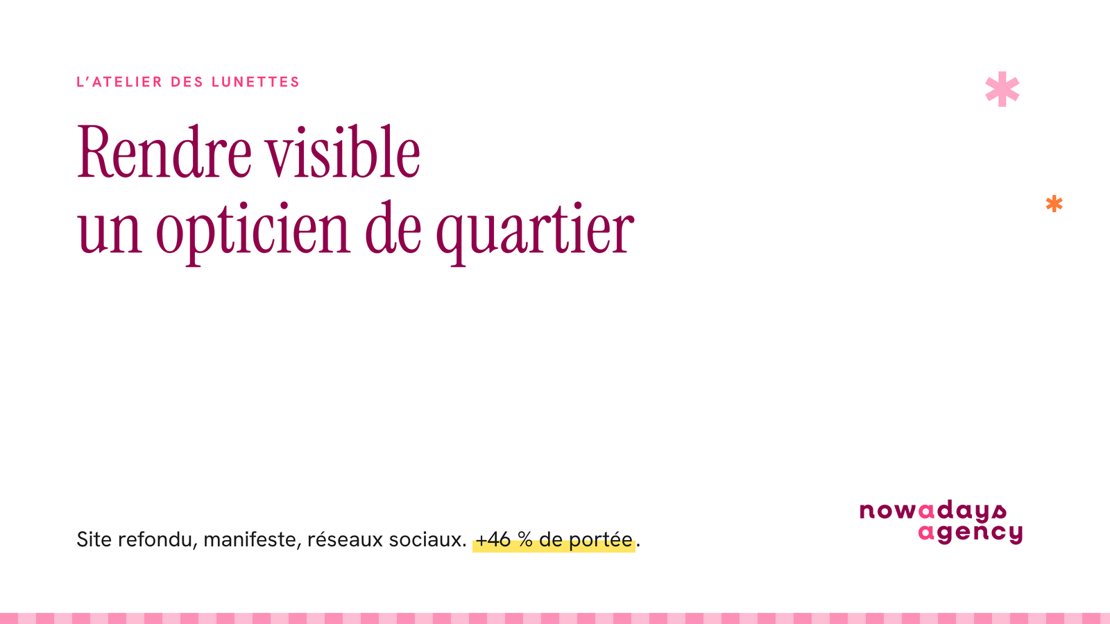 Illustration du projet Refonte de site, manifeste et réseaux pour L'Atelier des Lunettes