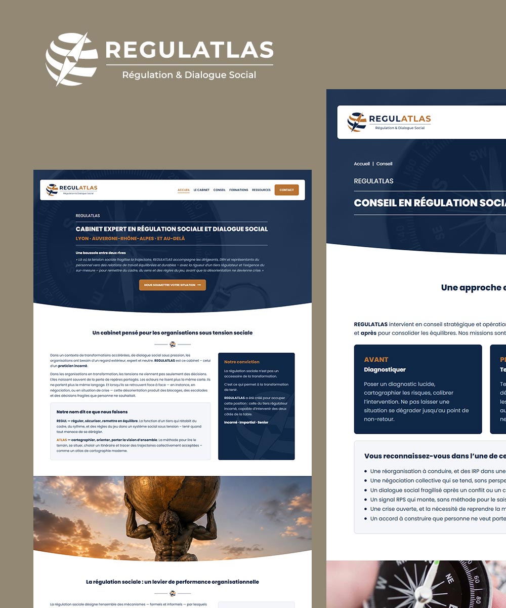 Illustration du projet Création du site Regulatlas