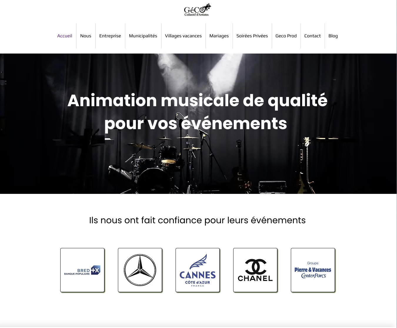 Illustration du projet Geco Prod — Stratégie SEO et création de contenus pour développer les demandes événementielles