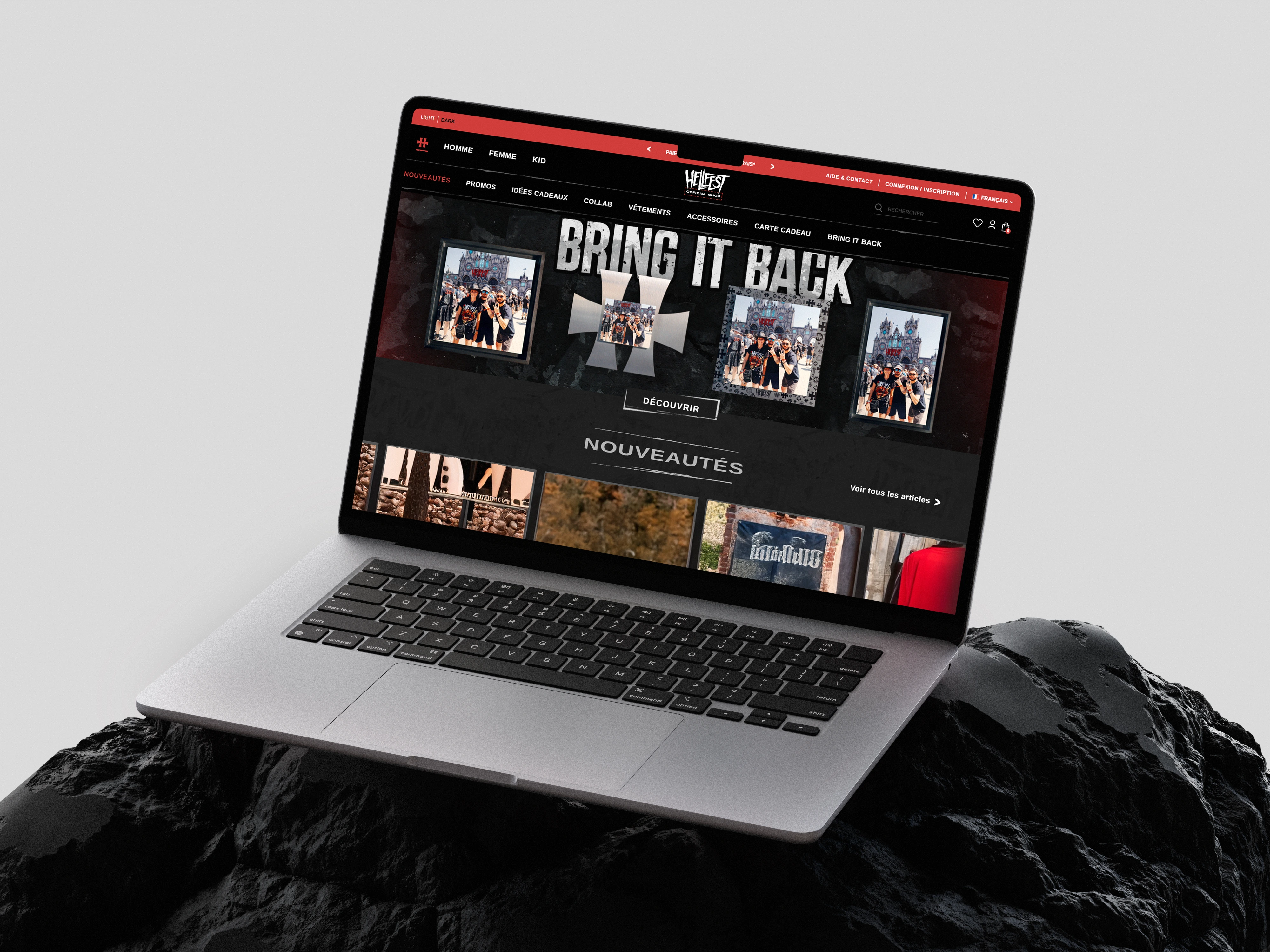 Illustration du projet Création, Refonte et référencement du site Hellfest Shop