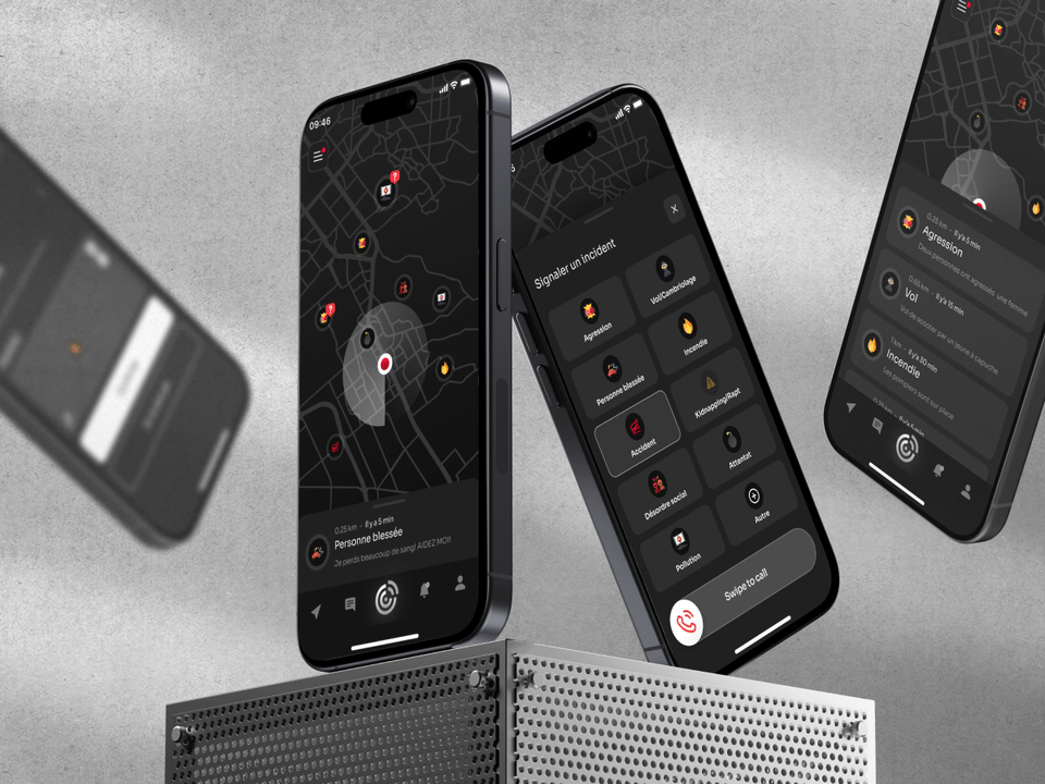 Illustration du projet Protect U — application mobile de sécurité personnelle et alertes géolocalisées