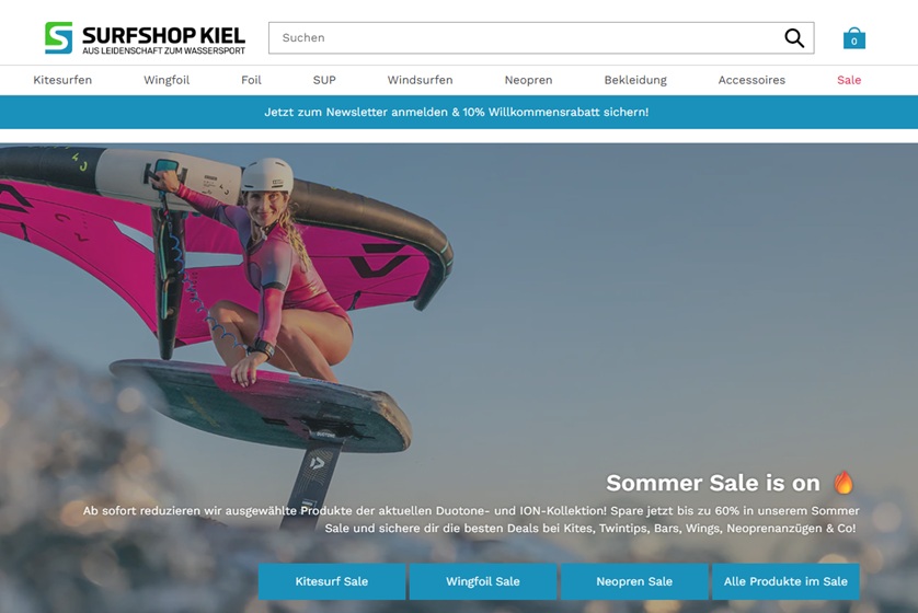 Illustration du projet Surfshop Kiel