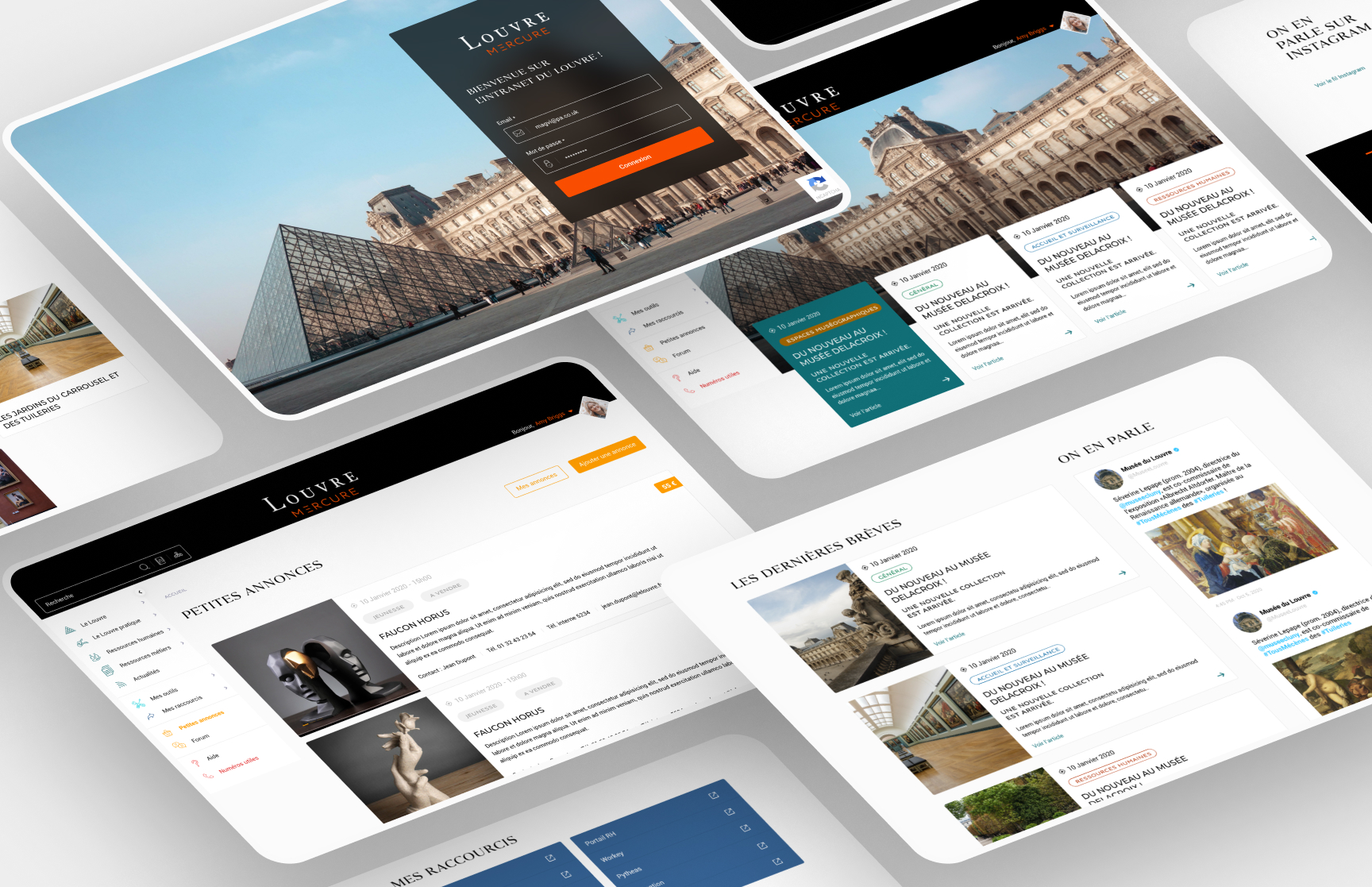 Illustration du projet Musée du Louvre I Intranet