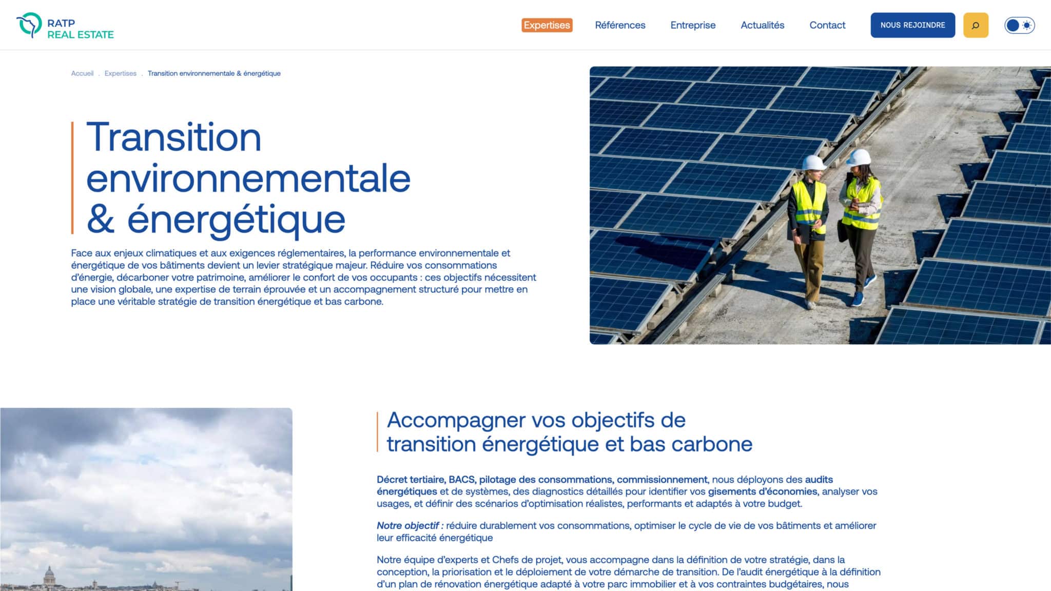 Illustration du projet Refonte complète du site internet de RATP Real Estate