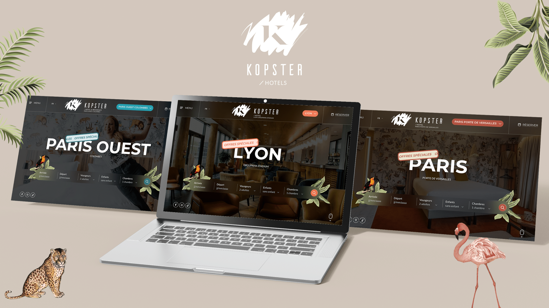 Illustration du projet Refonte digitale multisite et multilingue pour Kopster Hotels