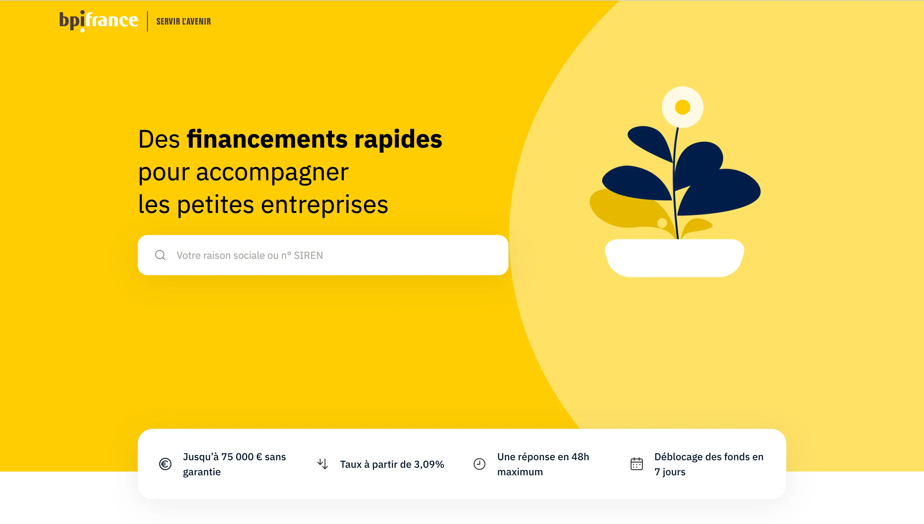 Illustration du projet Bpi france - Simulateur Flash