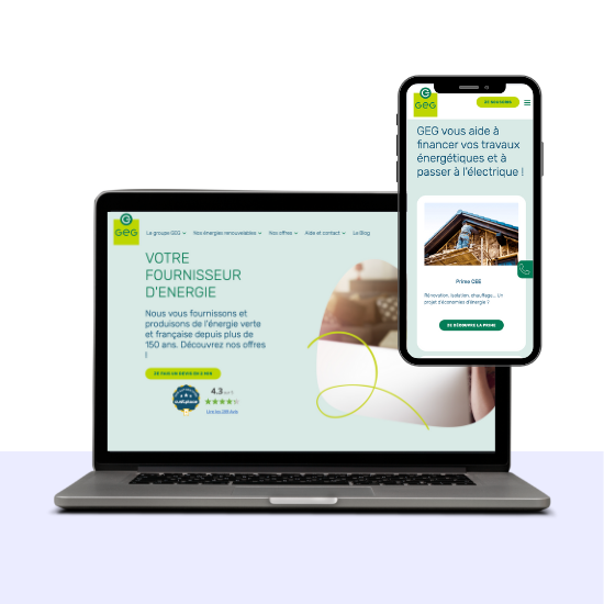 Illustration du projet Site internet pour Gaz Electricité Grenoble