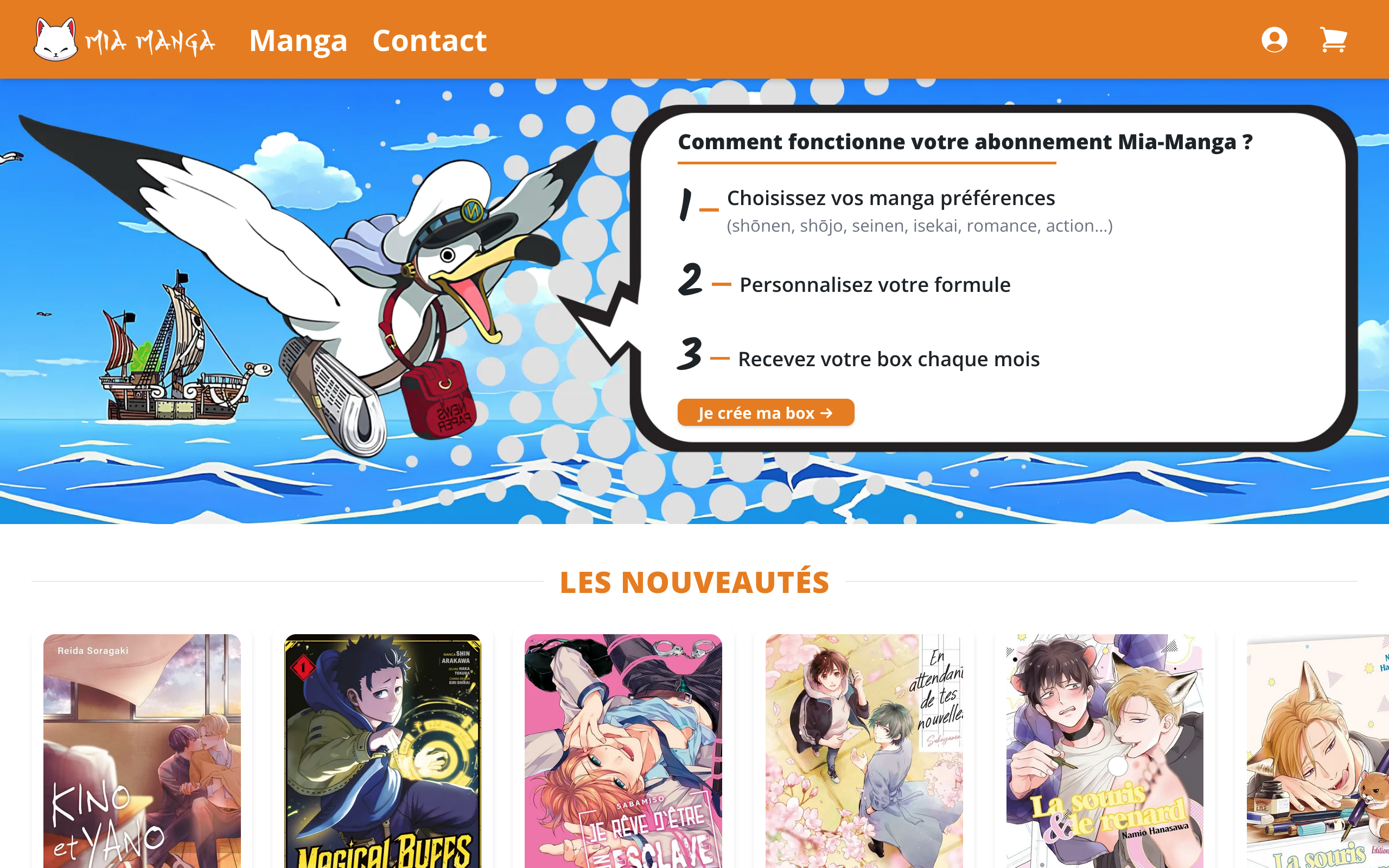 Illustration du projet Refonte d'un site de vente de Manga E-Commerce