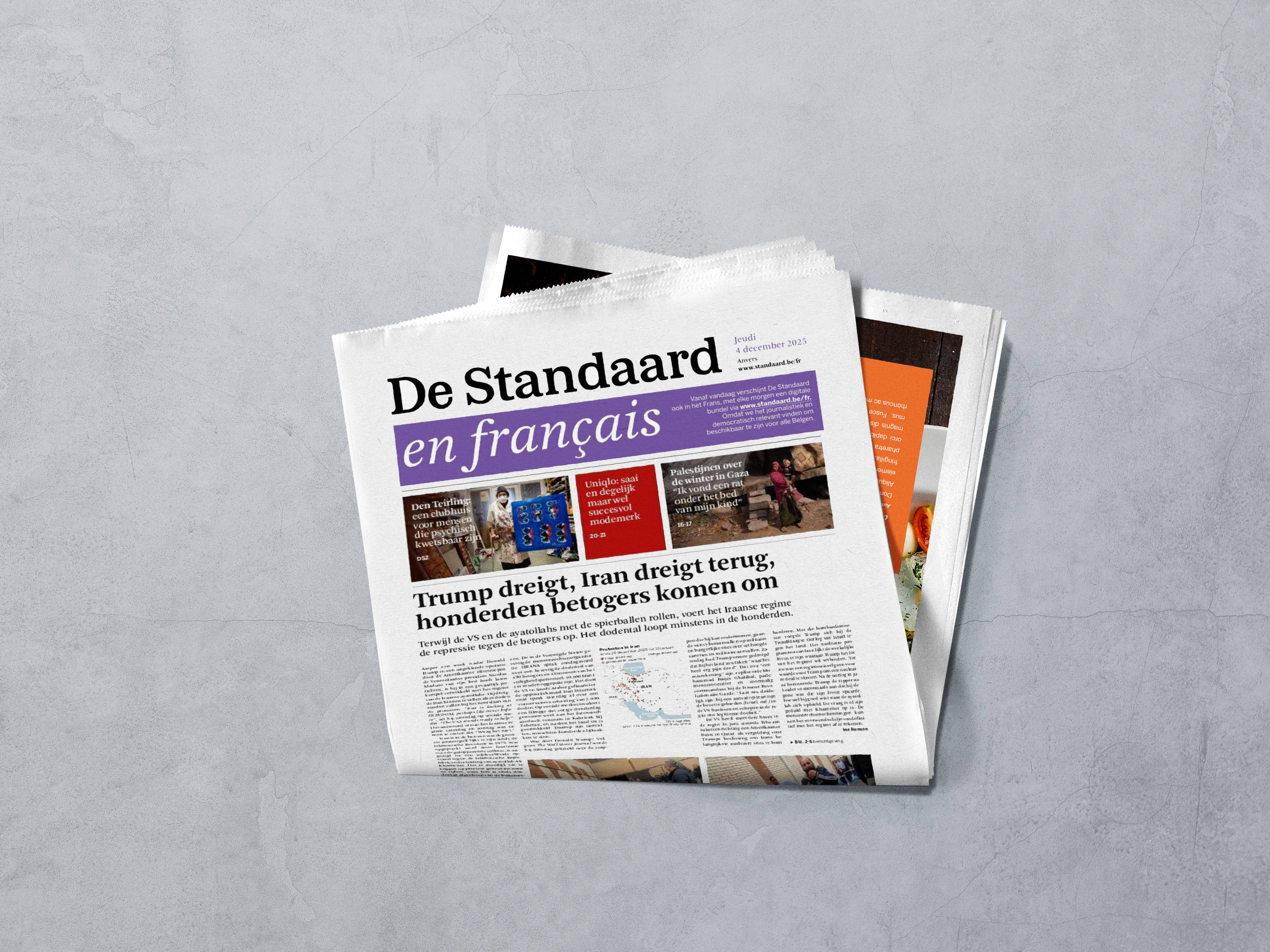 Illustration du projet Campagne de lancement - De Standaard