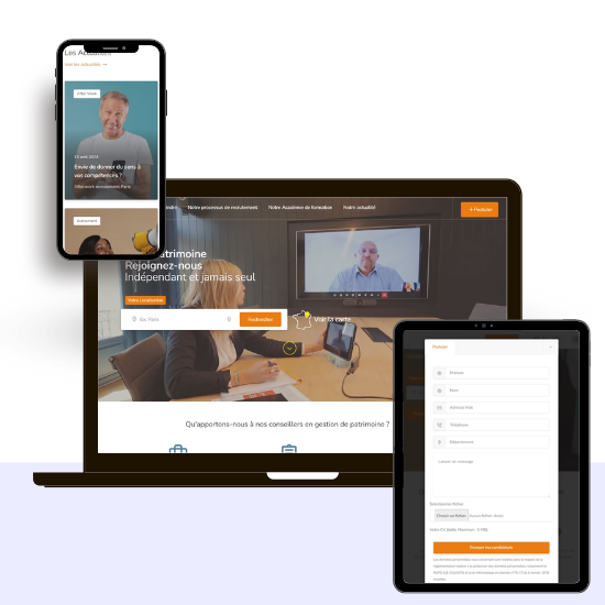 Illustration du projet Site carrière pour Gan Patrimoine