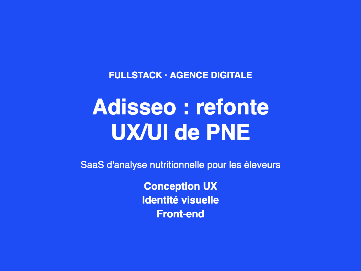 Illustration du projet Refonte UX/UI d'un SaaS d'analyse nutritionnelle