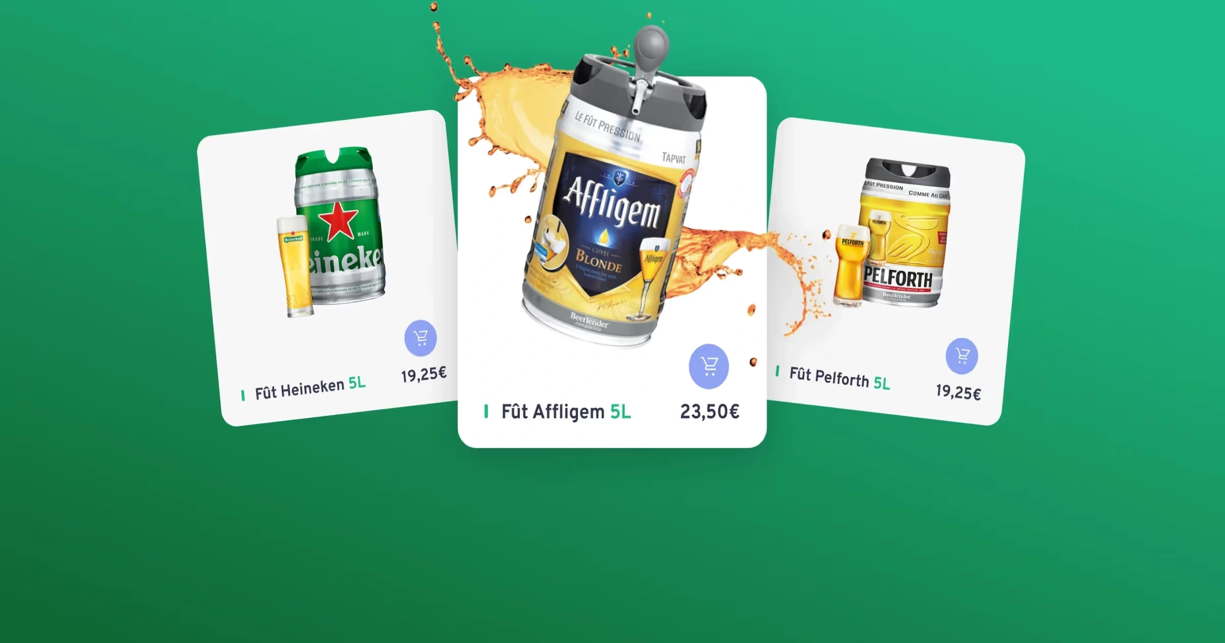 Illustration du projet Heineken : conception et lancement en 3 mois d'un service de location de tireuses livrées en 30 min