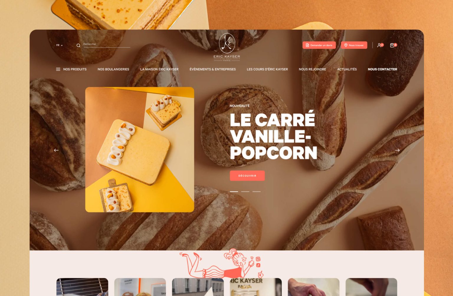 Illustration du projet Refonte du site e-commerce Maison Kayser