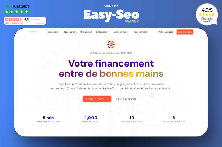 Illustration du projet Refonte SEO et Optimisation du site Courtineo en Référencement Local