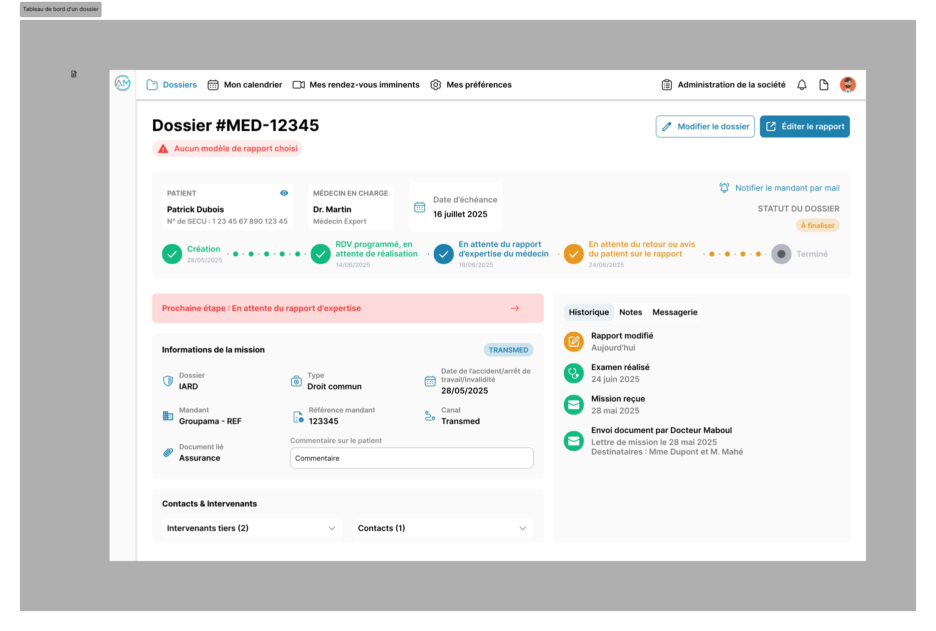 Illustration du projet Accélérer l'expertise médicale grâce à un SaaS dédié aux médecins experts