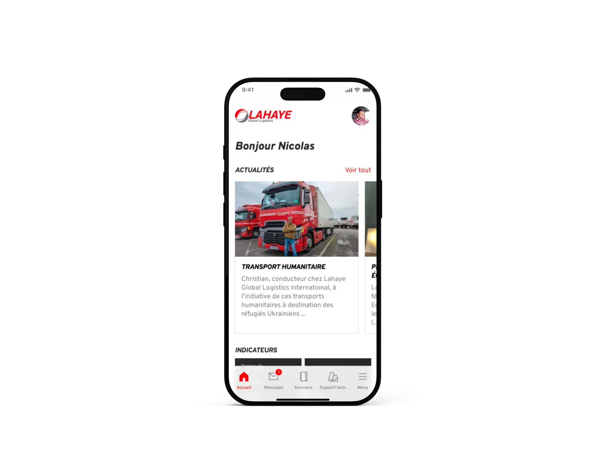 Illustration du projet L'app qui simplifie le quotidien RH de Lahaye Global Logistics