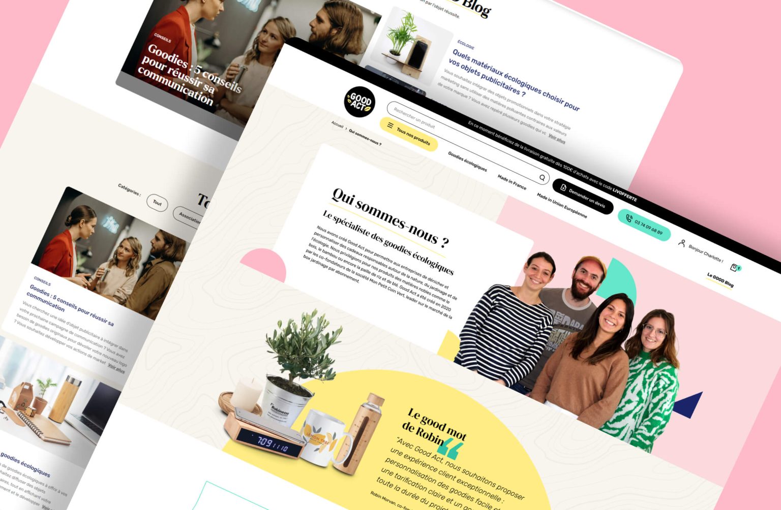 Illustration du projet Refonte du site Good Act