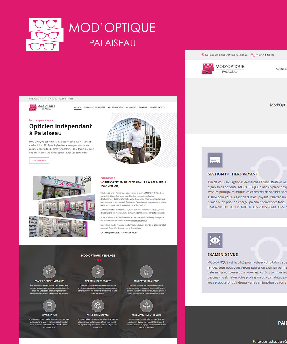 Illustration du projet Refonte du site de Mod’Optique