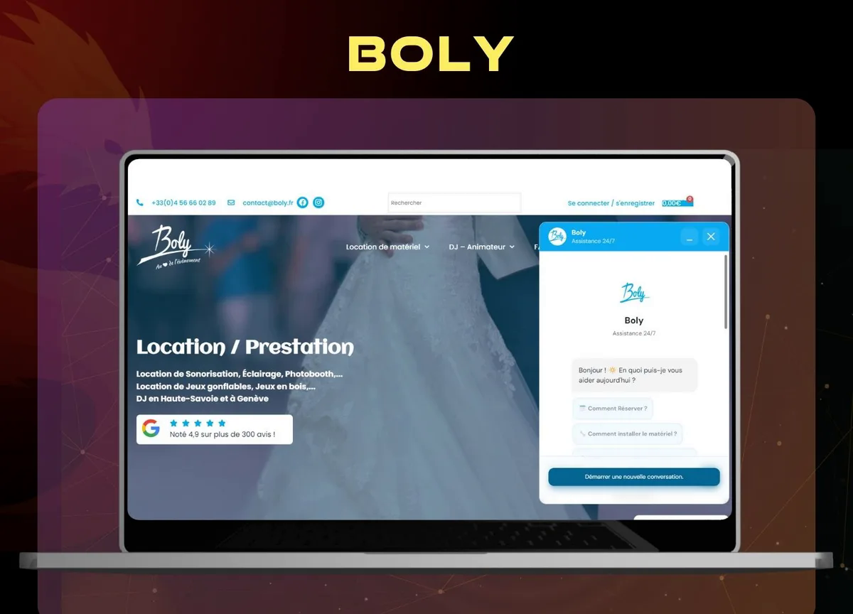 Illustration du projet Boly : un assistant FAQ que l'équipe corrige elle-même