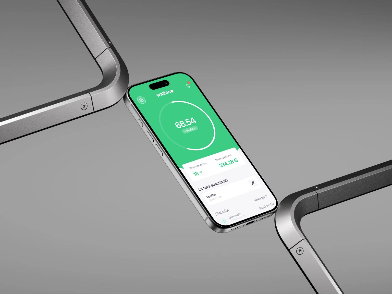 Illustration du projet Création de la marque, site web et application pour Watteco