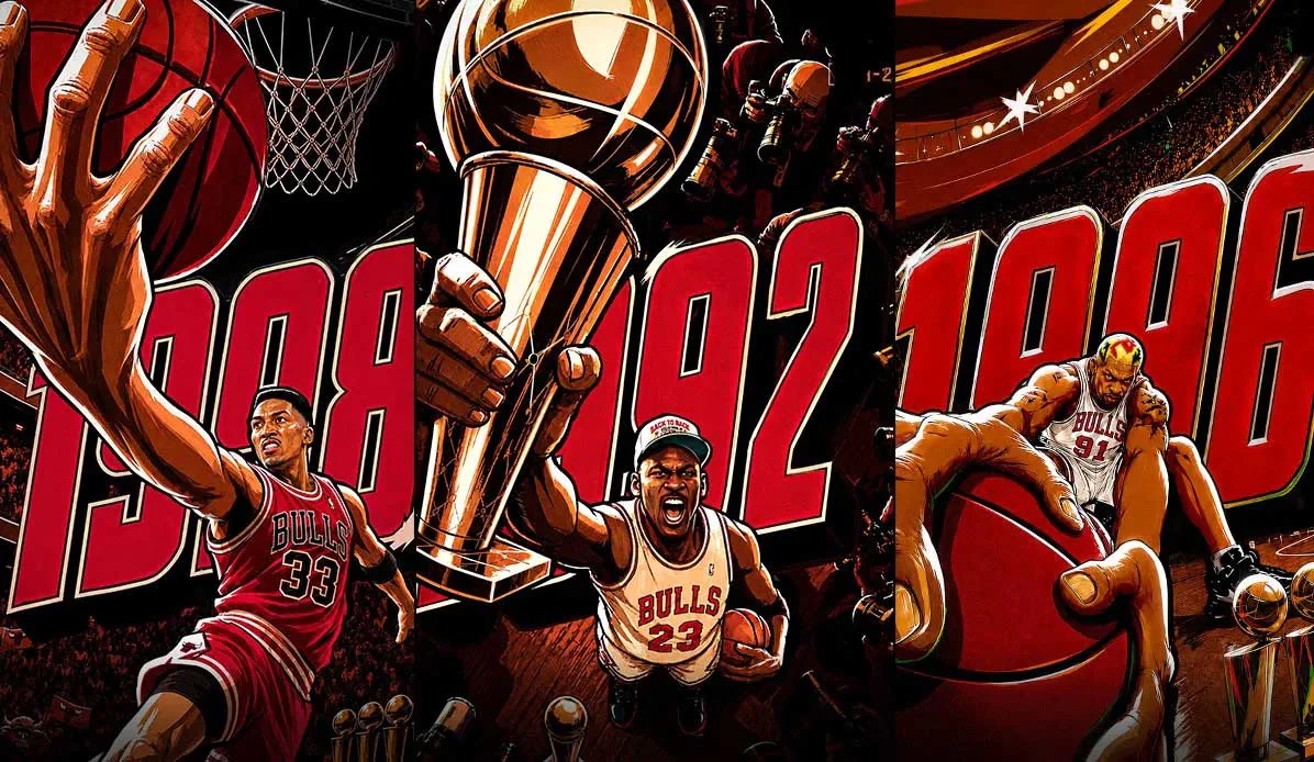 Illustration du projet Chicago Bulls - Six Rings