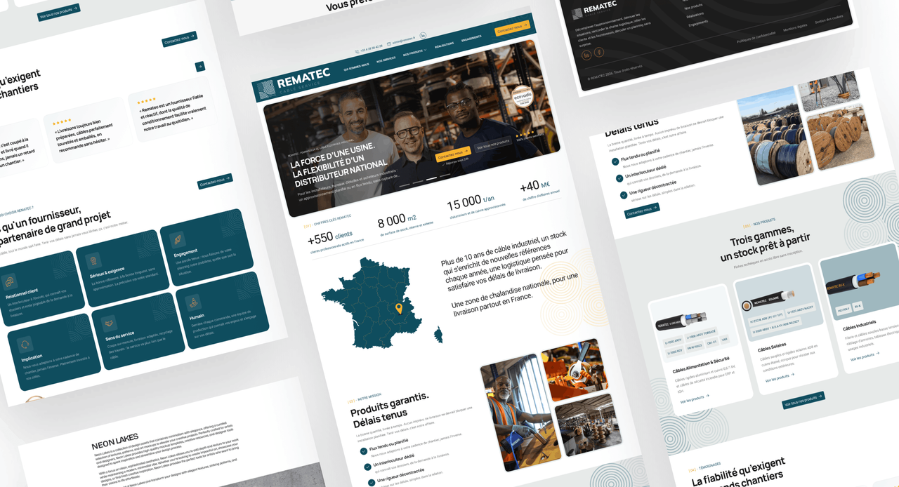 Illustration du projet Refonte du site d'un distributeur de câbles industriels