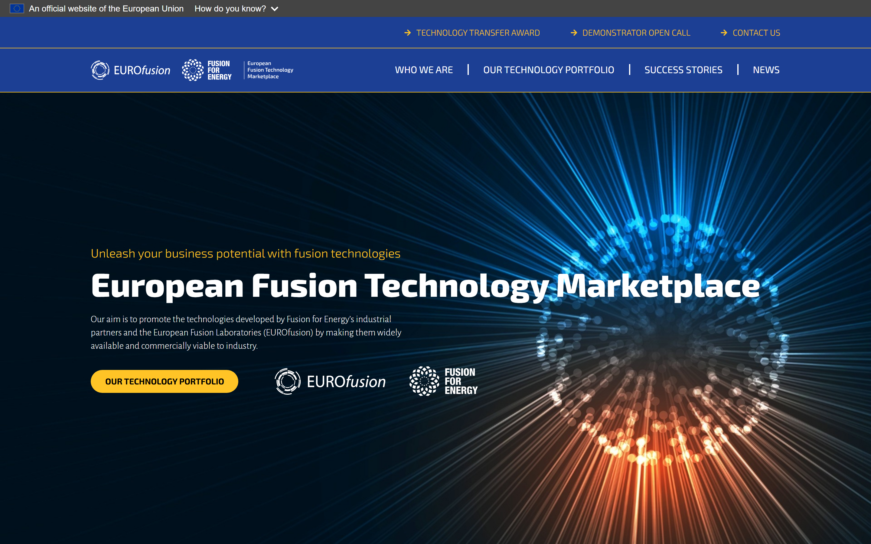 Illustration du projet Refonte & maintenance European Fusion Technology Transfer