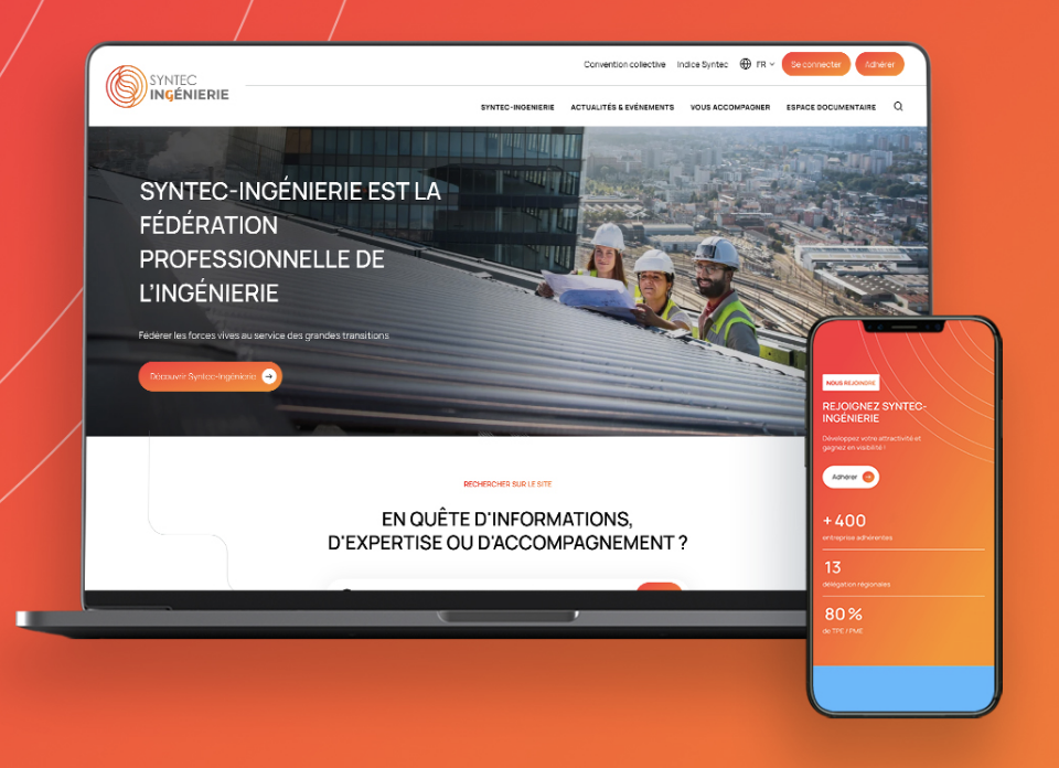 Illustration du projet Refonte et maintenance du site Syntec Ingénierie