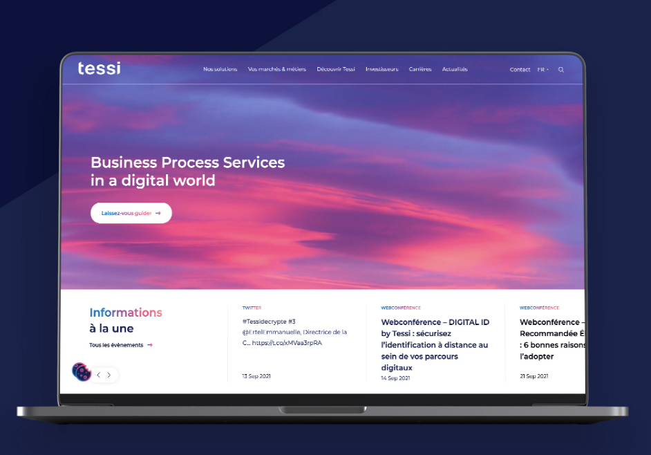 Illustration du projet Refonte du site internet tessi.eu