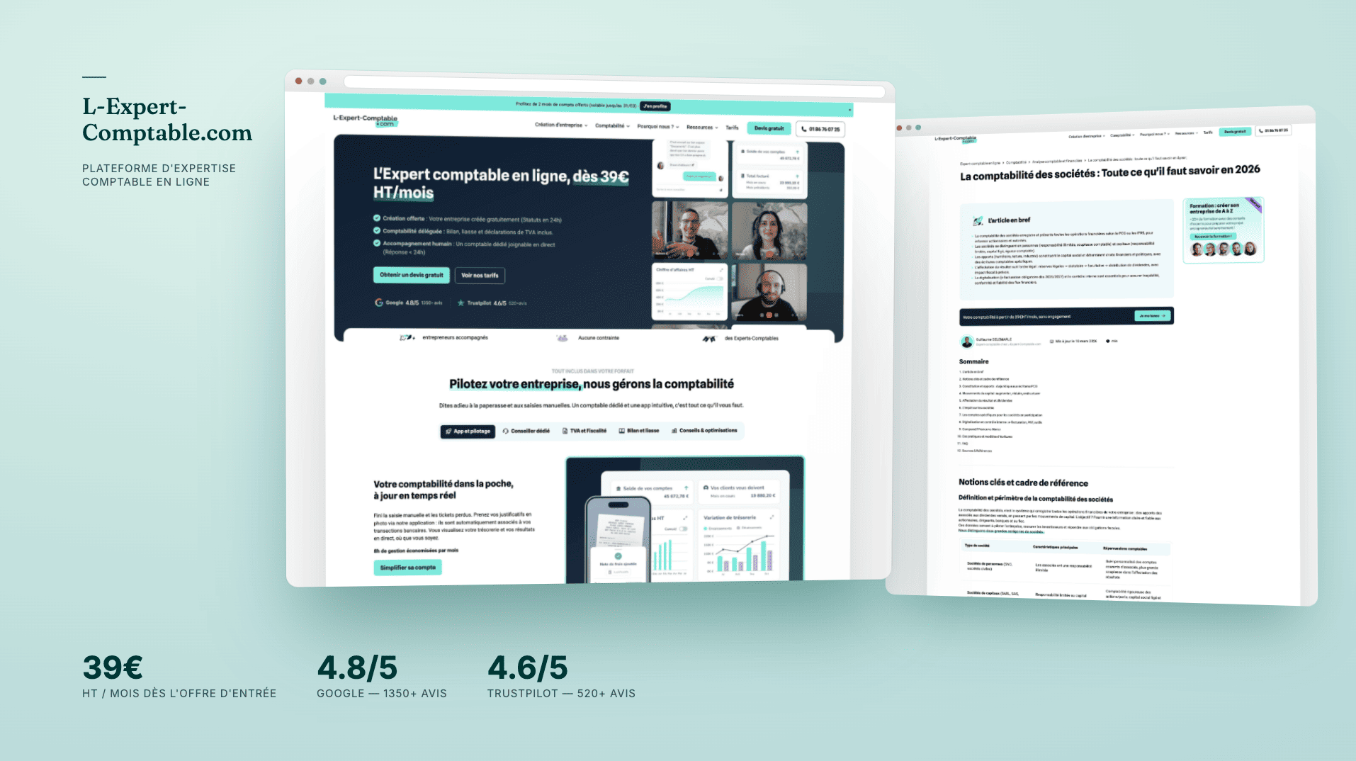 Illustration du projet Plateforme d'expertise comptable en ligne