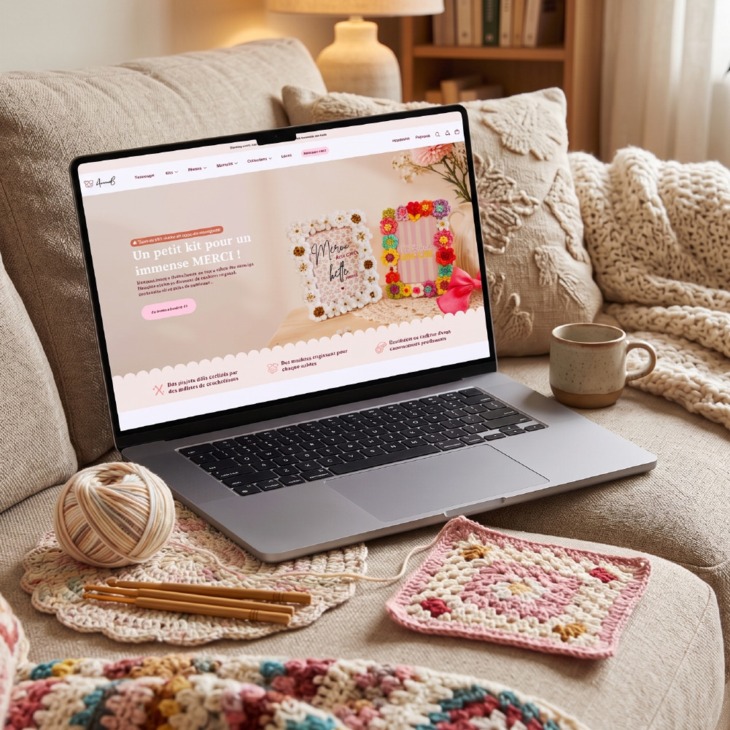 Illustration du projet Refonte e-commerce Shopify pour AnnaB Crochet