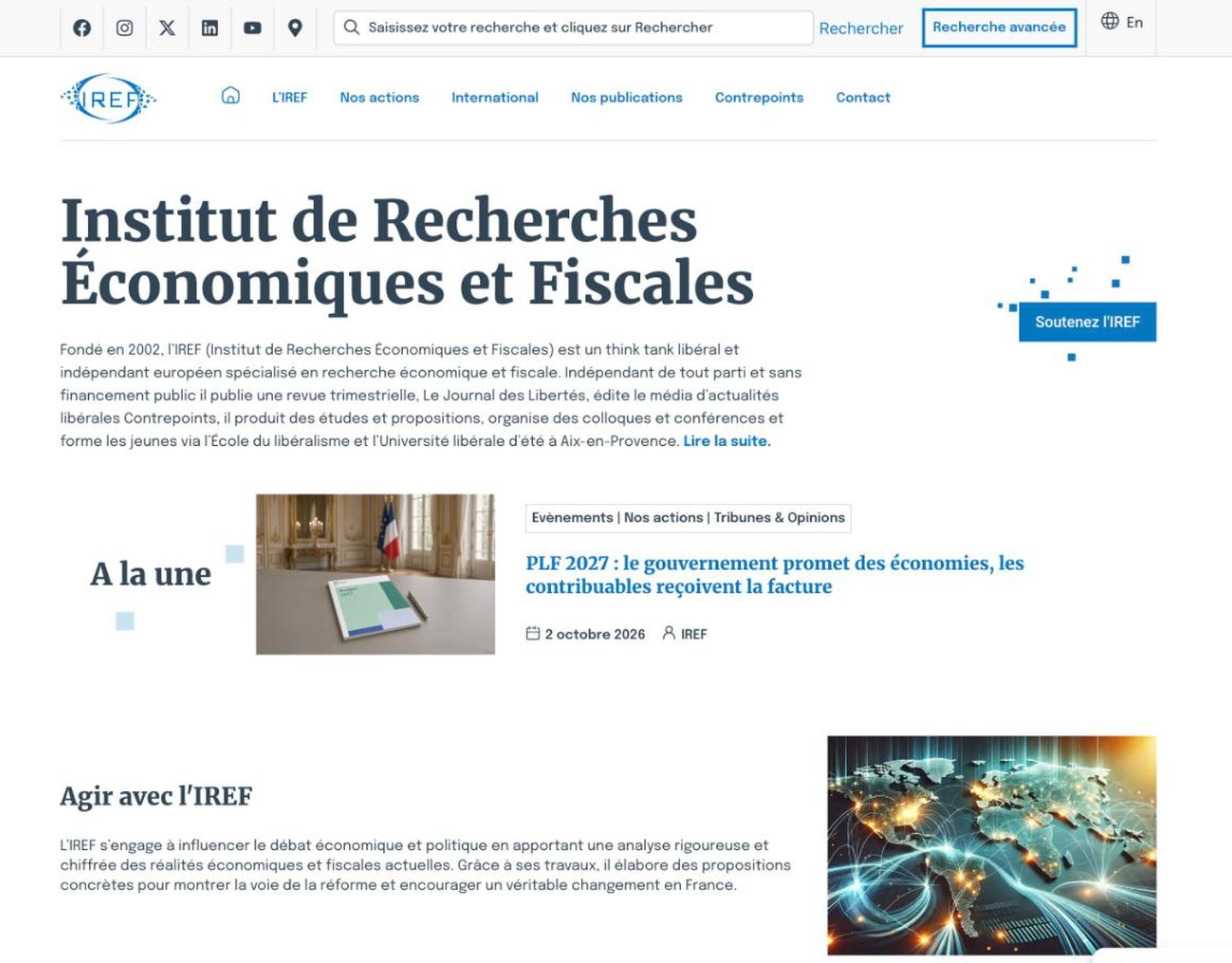 Illustration du projet Refonte, migration et optimisation SEO d'un think tank économique