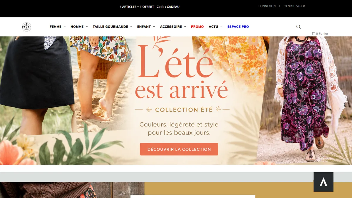 Illustration du projet PACAP : une boutique PrestaShop pour une marque de vêtements éthiques