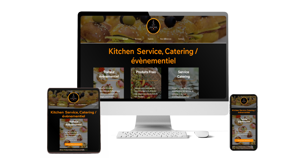 Illustration du projet Conception Web Kitchen Service