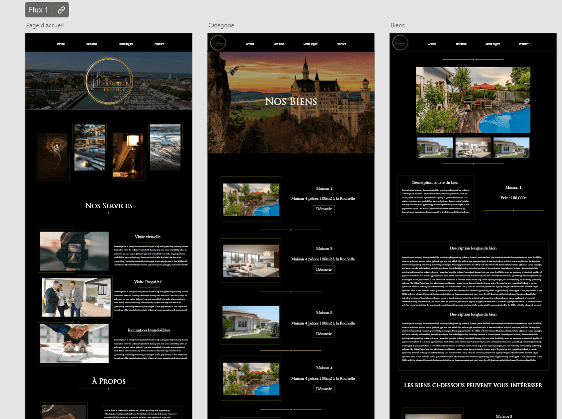 Illustration du projet Maquette - Prototypage Agence Immobilière