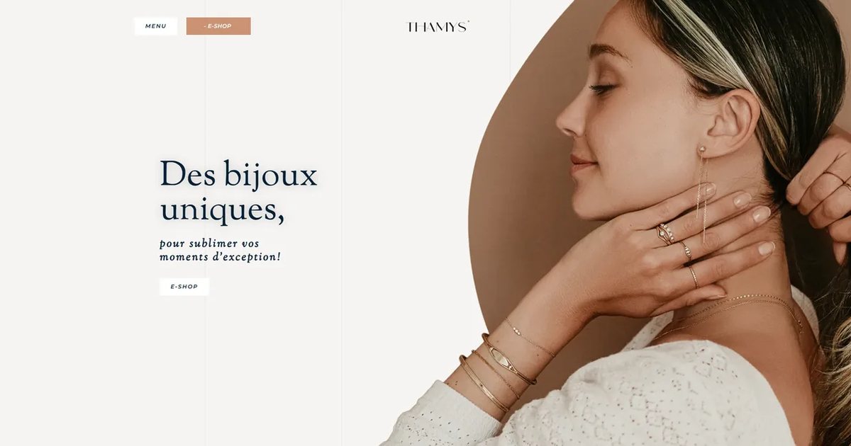 Illustration du projet Thamys Joaillerie — boutique et créations sur mesure