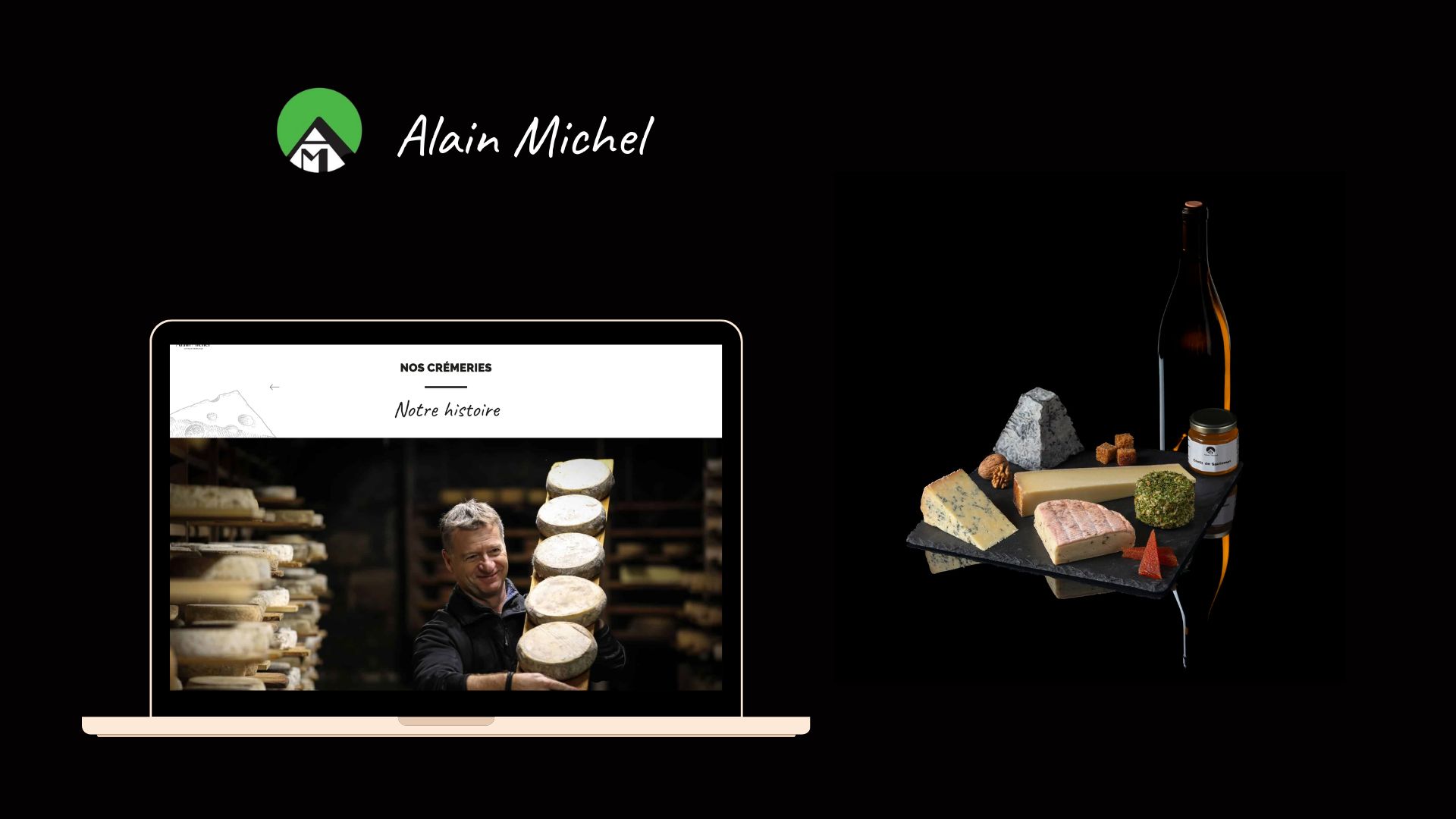 Illustration du projet Site e-commerce pour crèmeries fromageries Alain Michel